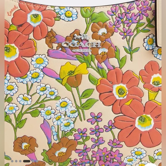 Penelope Shoulder Bag With Floral Print - Picture 5 of 6